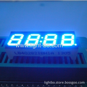 4-digit 7mm (0.28") Anode Blue 7- Segment Led Display, 30.2 X 11 X 6 Mm 